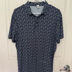 Navy Floral State & Liberty Polo Shirt
